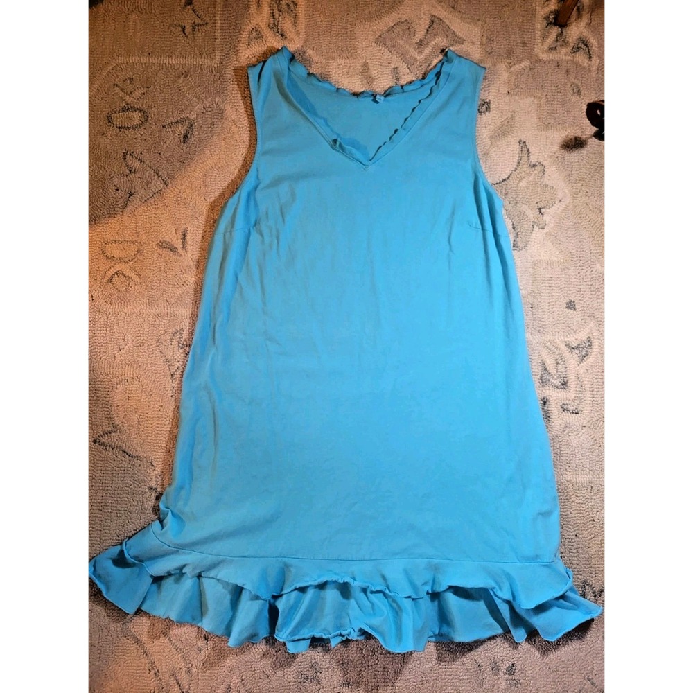 Fresh Produce Blue Fin Sunrise Dress Size 2X 100% Cotton Made in USA Beach Vacay